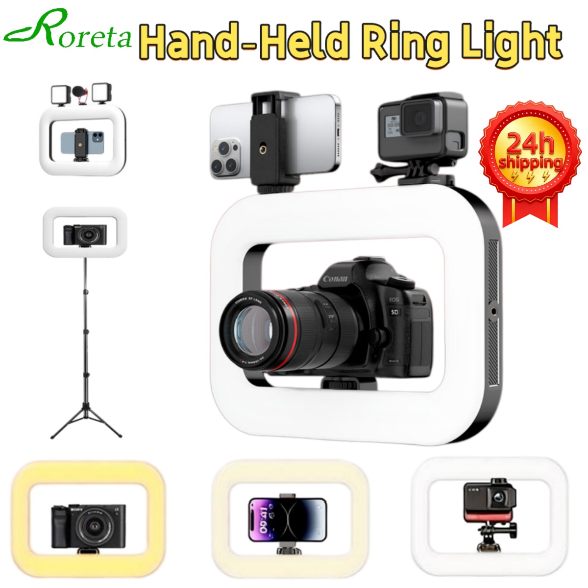 Photography Lighting Rig - Roreta Smartphone Video Rig : Anneau