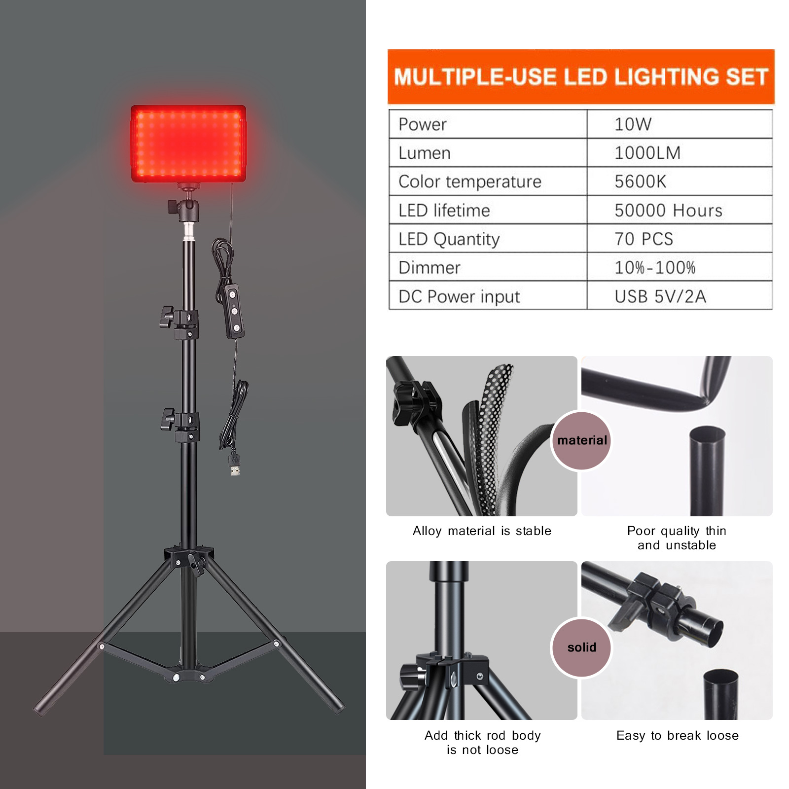 Panneau lumineux LED pour phot - Iris Photography Led Lighting Pack avis et prix