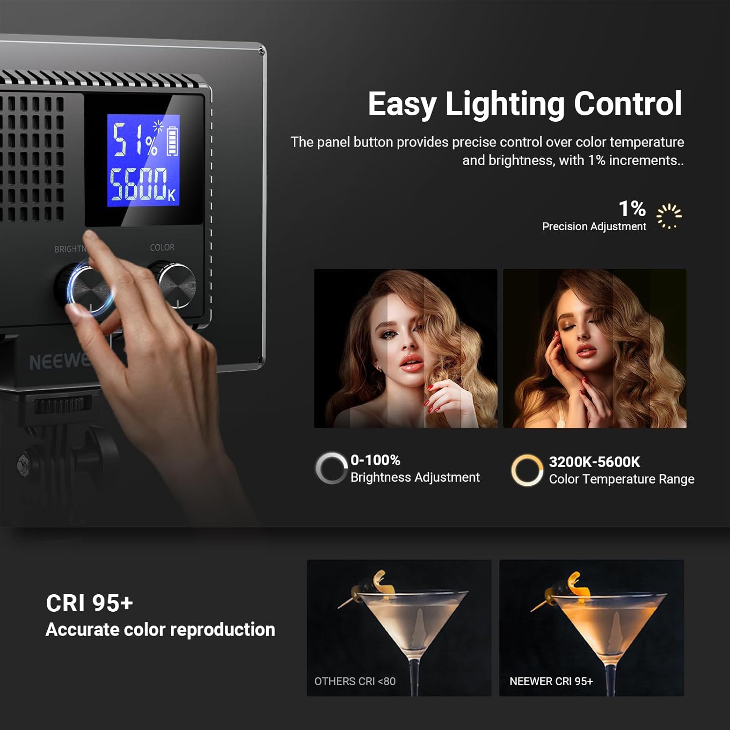 Panneau lumineux LED NEEWER Ba - Iris Photography Led Lighting Pack avis et prix