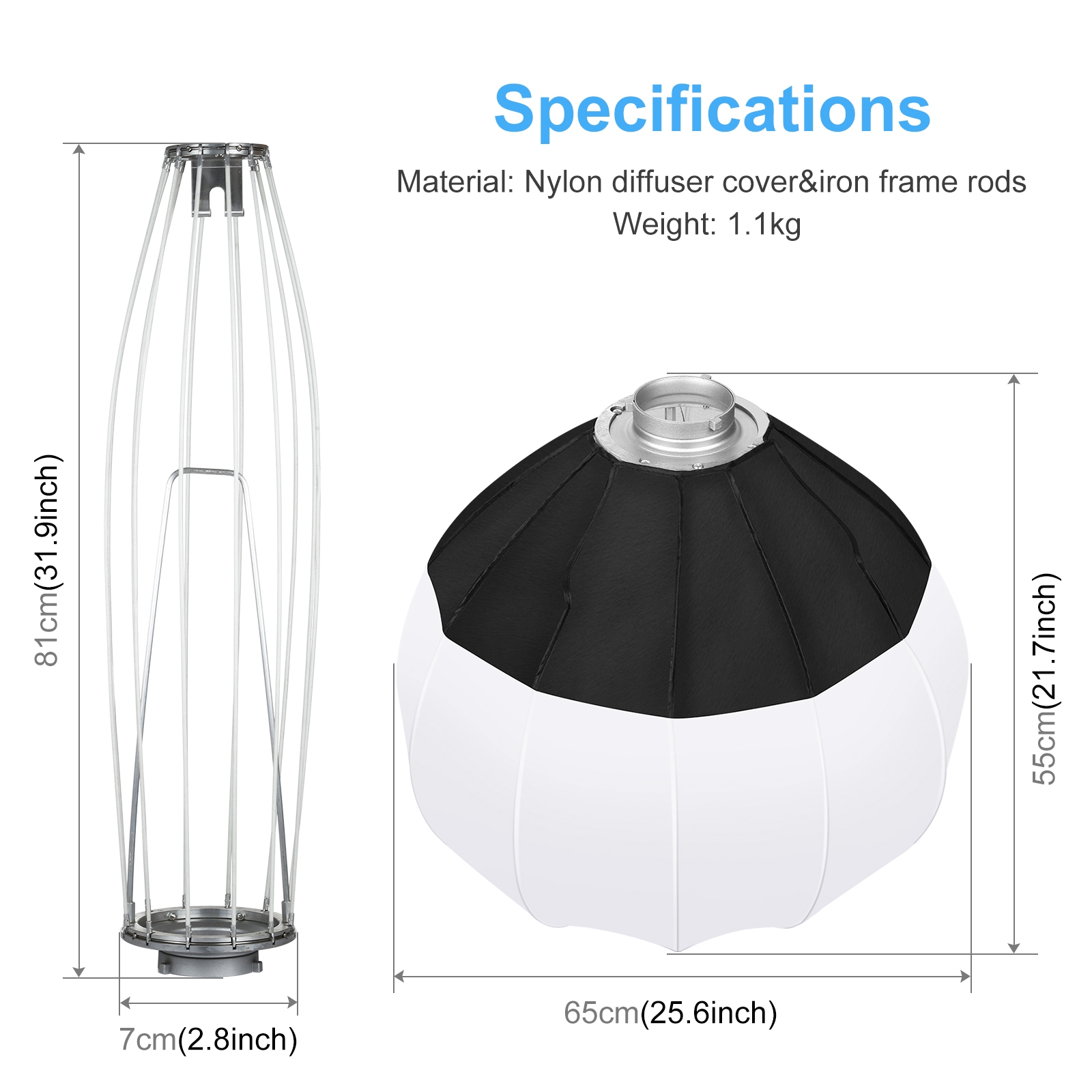 PULUZ-Boîte à lumière lanterne - Photography Lighting Softbox avis et prix