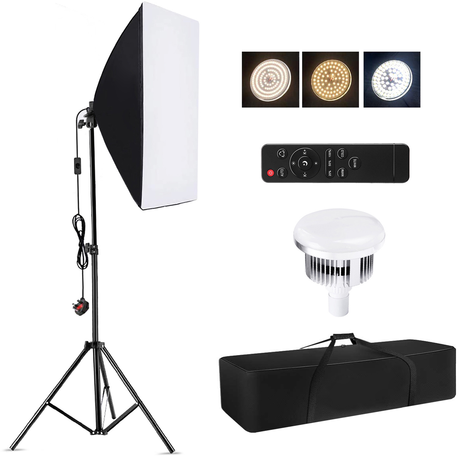 Kit d'éclairage photo Camnoon  - Photography Lighting Softbox avis et prix