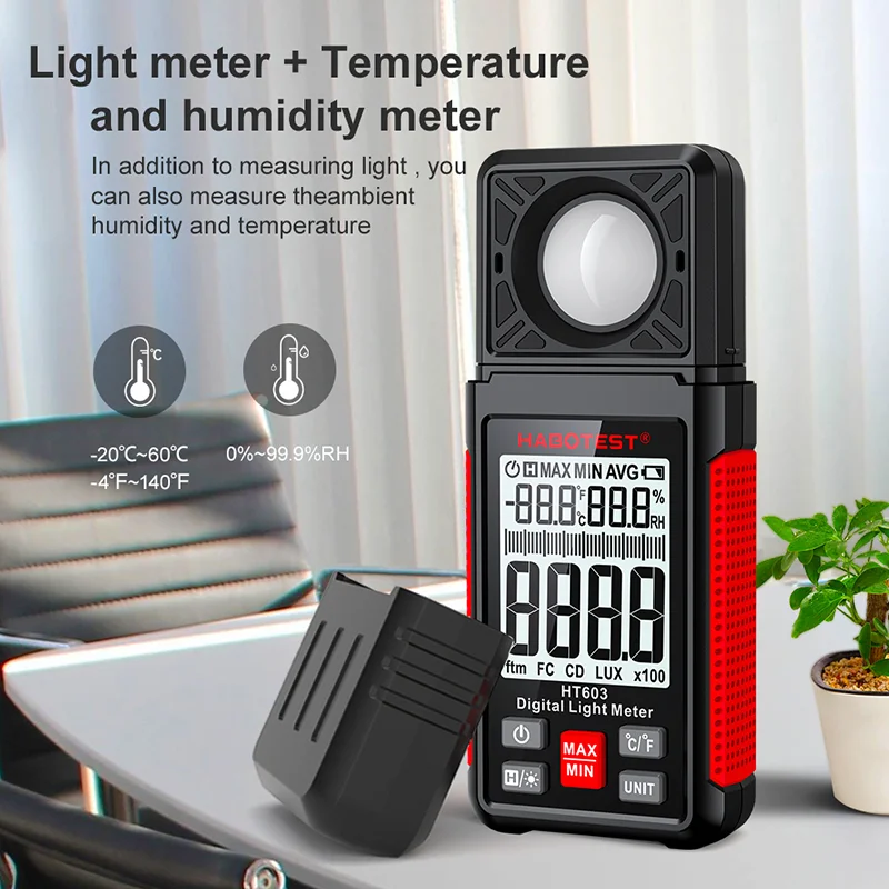 Luxmètre numérique HT603 0~200 - Photography Lighting Meter avis et prix