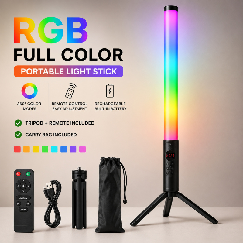 Baguette lumineuse vidéo RGB p - Torjim Rgb Photography Video Lighting avis et prix