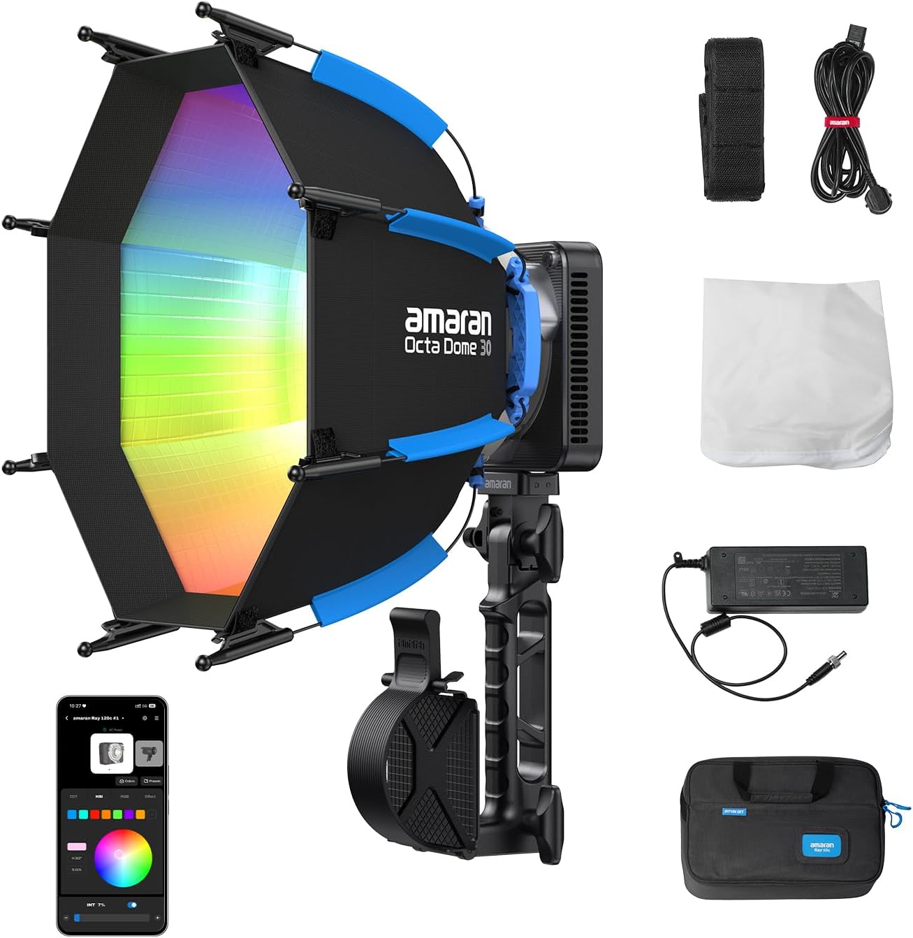 Lumière vidéo LED RGB 120W, éc - Photography Lighting Softbox avis et prix