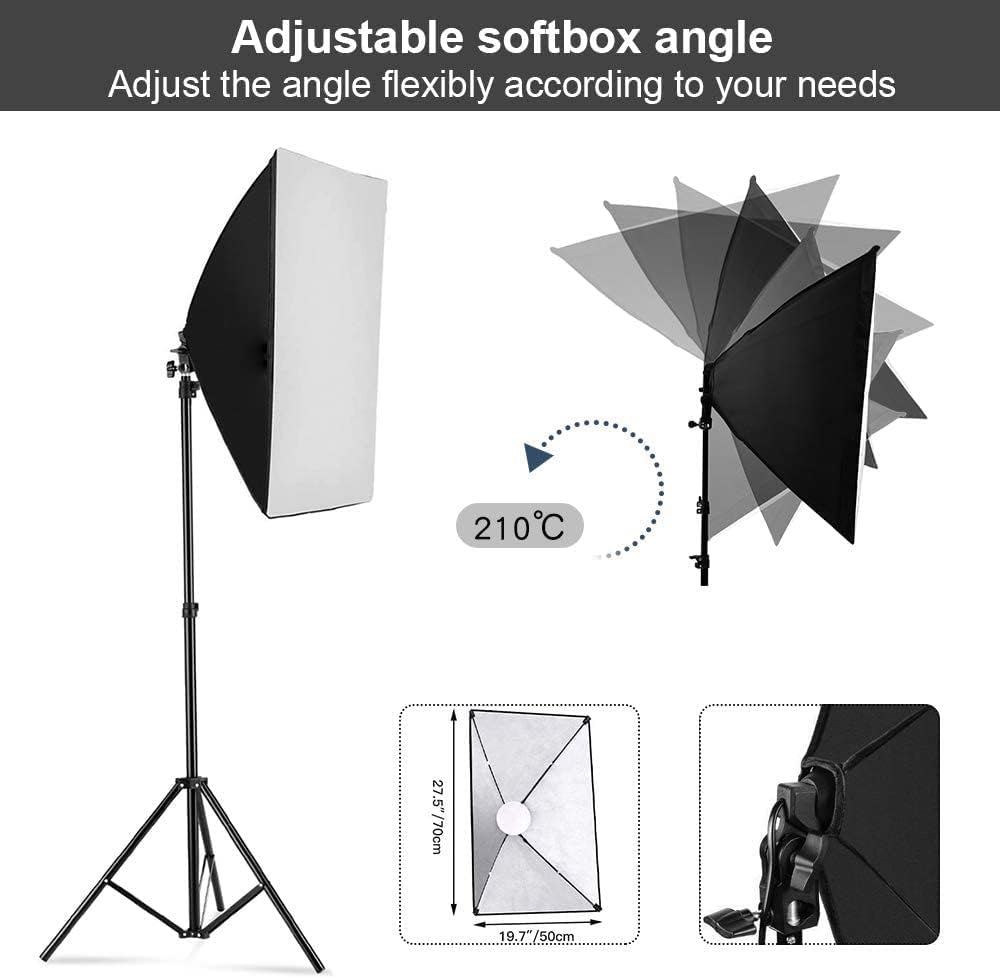 Kit d'éclairage pour photograp - Photography Lighting Softbox avis et prix
