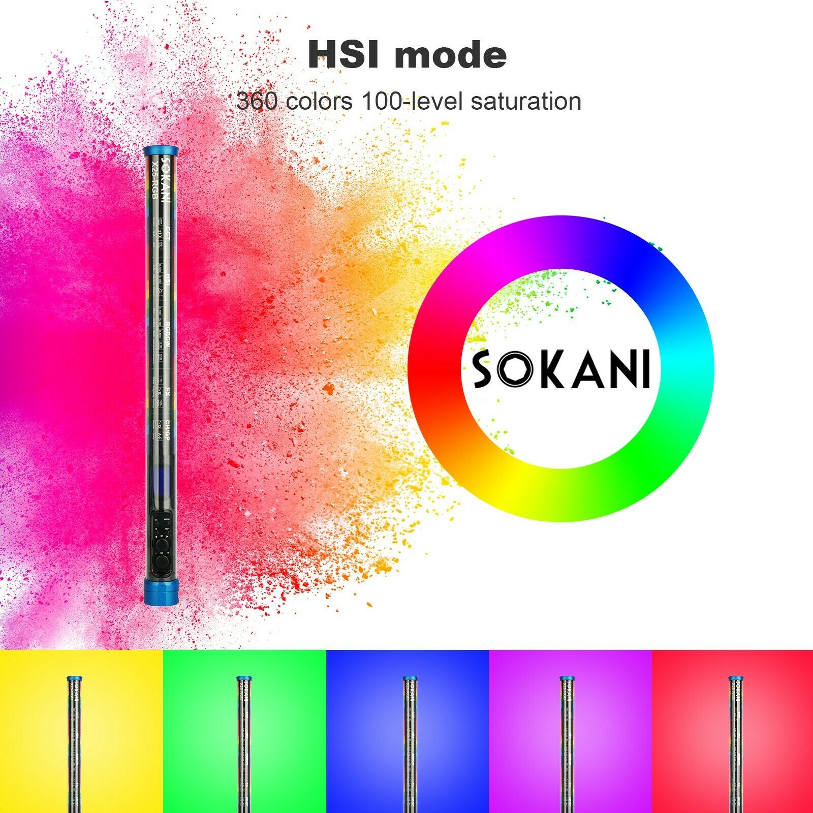 Sokani X25 RGB Bâton de baguet - Torjim Rgb Photography Video Lighting avis et prix
