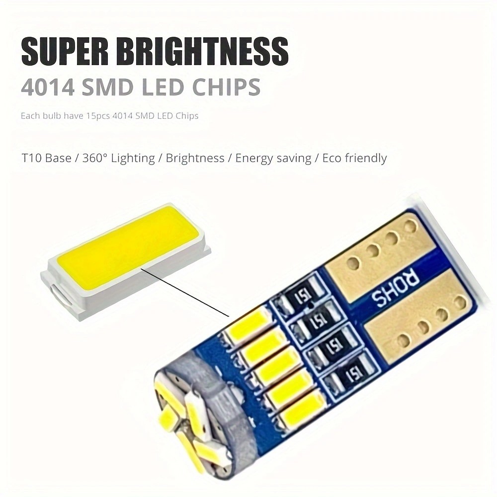 Lot de 10 ampoules LED T10 401 - Interior Photography Lighting avis et prix